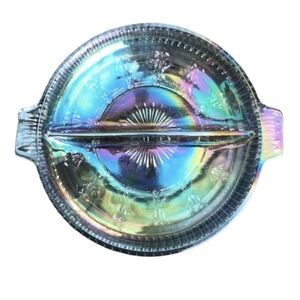 Cardival Glass 8" Round‎ Relish Dish